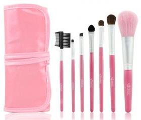 Good Pink 7pcs/set Natural Makeup Brush Cosmetic Brushes Set Kit For Daily Beauty