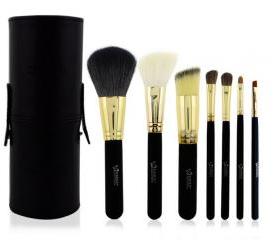 High Quality EMILY 7pcs/Set Support Portable Tongzhuang Multifunction Pen Holder Brush Sets Makeup Brushes - Black